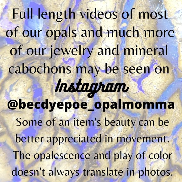 ***SOLD***Australian Boulder Opal Cab * 29.50 x 14.63 x 5.67mm - Picture 12 of 12